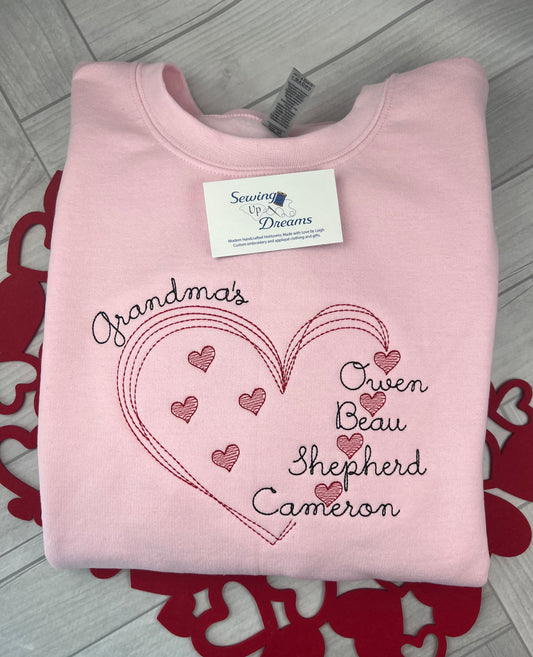 Grandma's Heart Sweatshirt