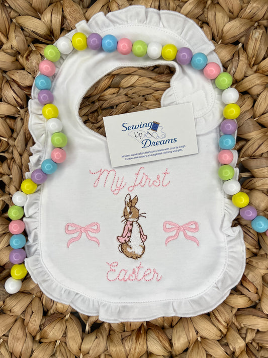 My First Easter Ruffle Bib