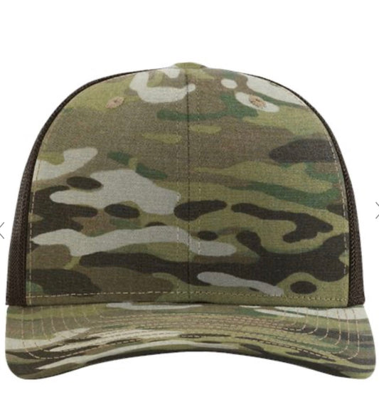 Richardson Tactical Trucker Cap - 112PT-Multicam Original/ Coyote Brown