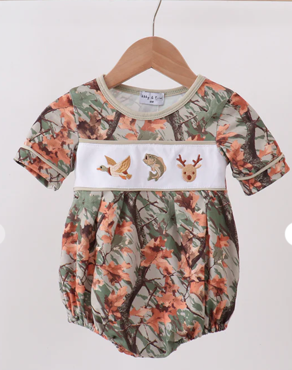 CAMO WILDLIFE EMBROIDERED BUBBLE