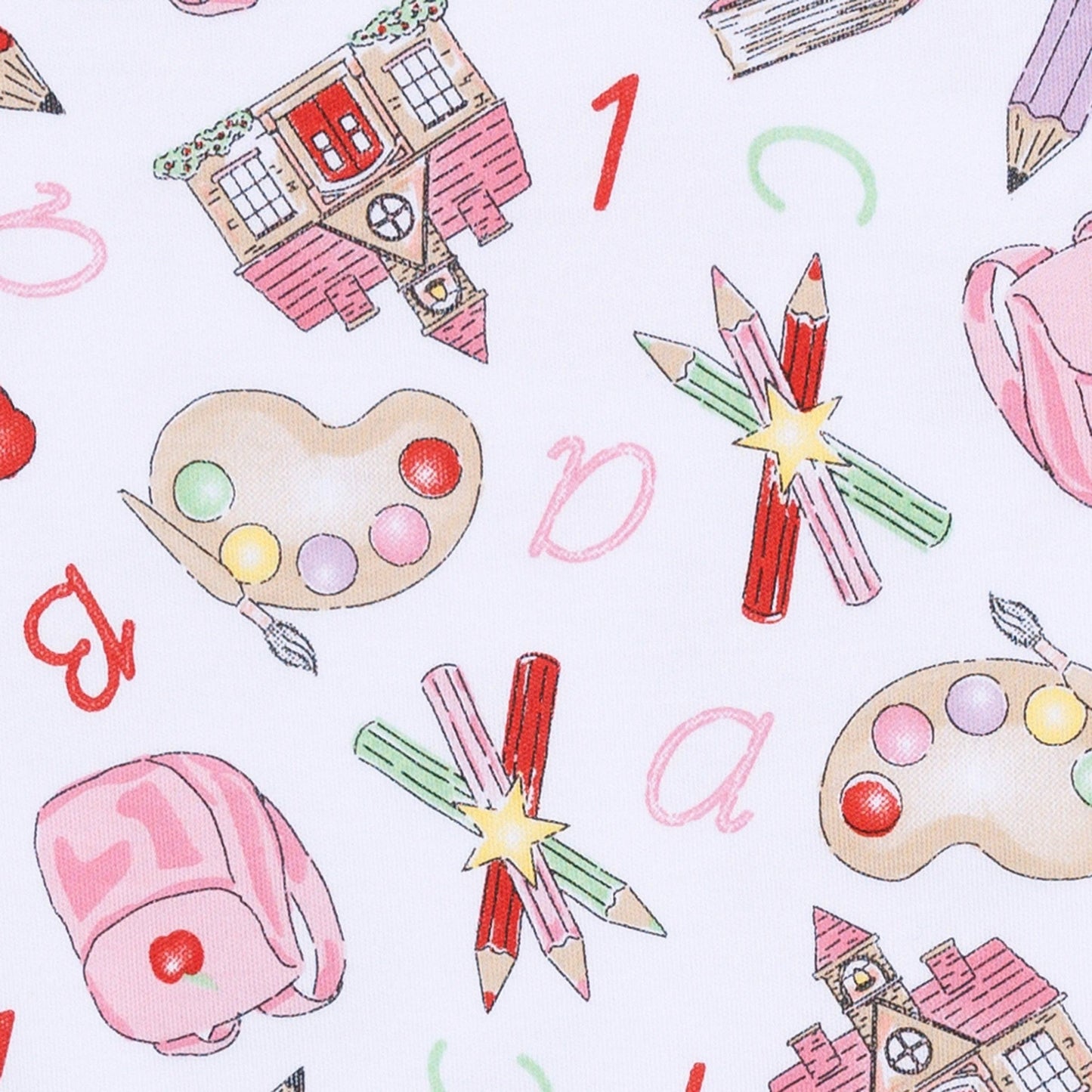 School Day Sweetness Collared Short Sleeve Dress - Pink