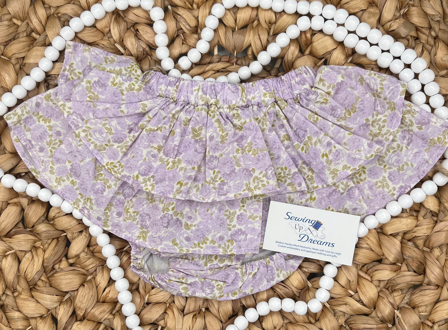 Girls Floral Ruffle Bloomer Skirt