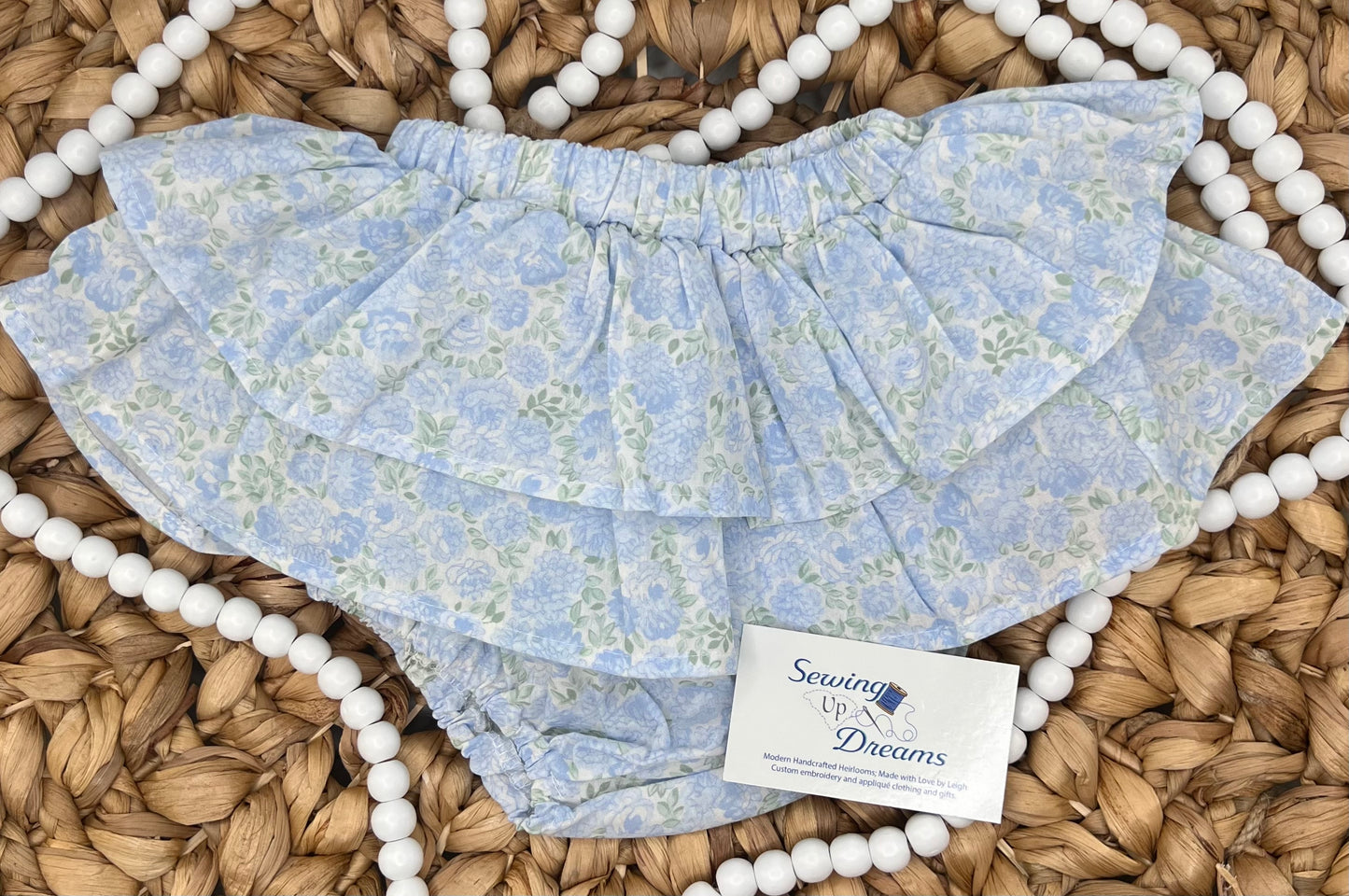 Girls Floral Ruffle Bloomer Skirt