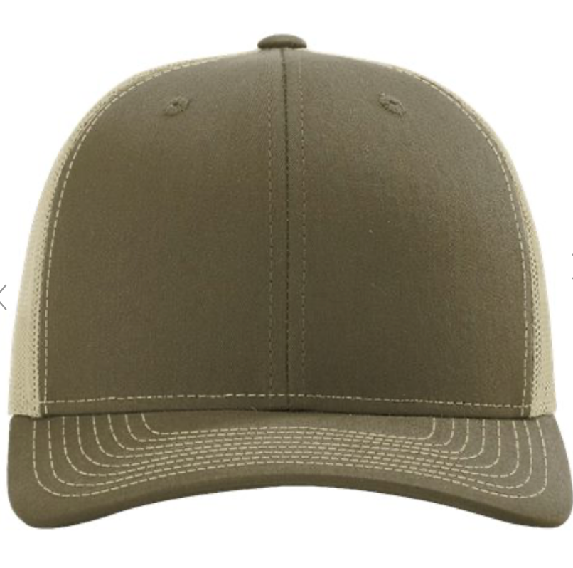 Richardson Sustainable Trucker Cap - 112RE-Loden/ Khaki