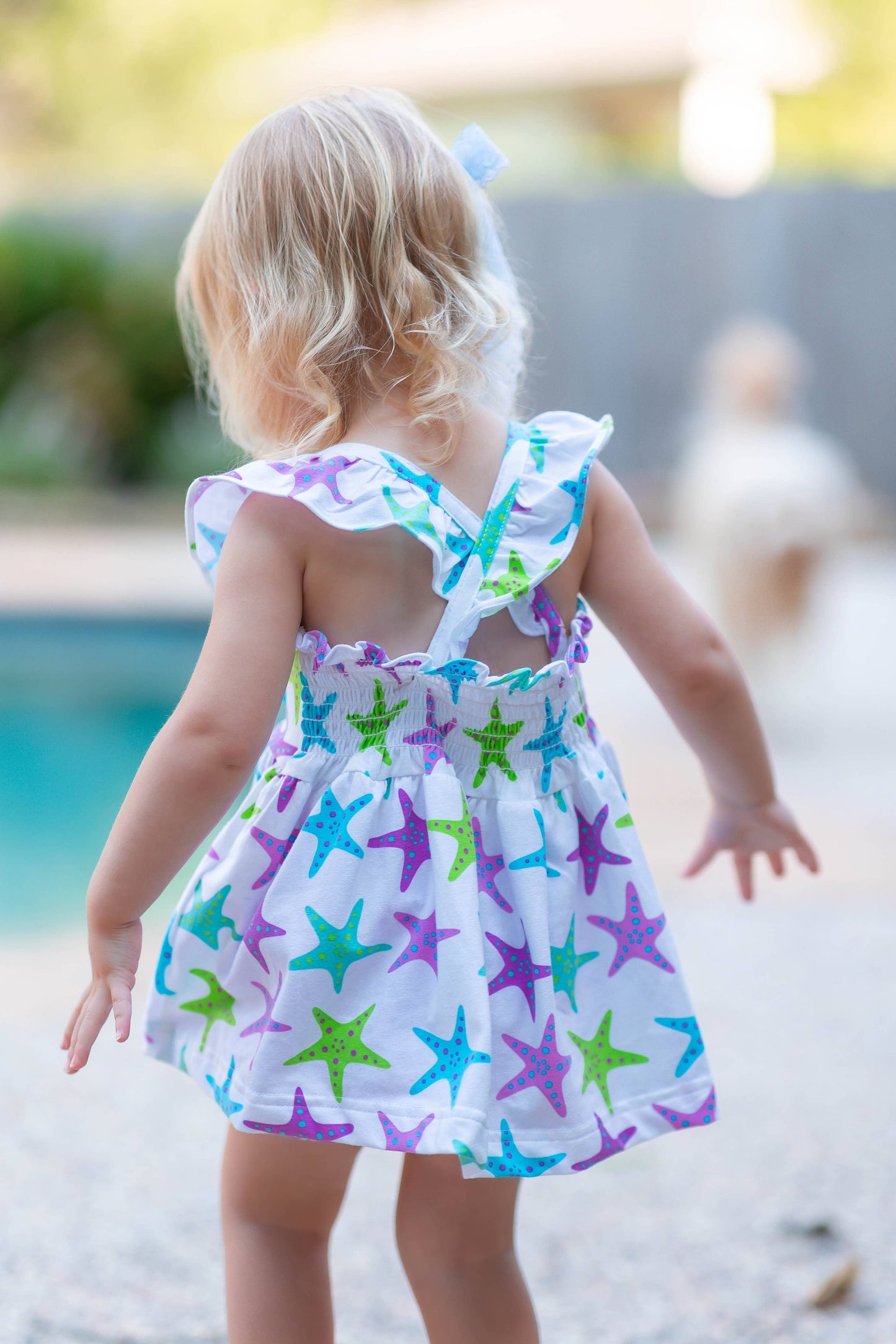 Starfish Print Top & Bloomer Set