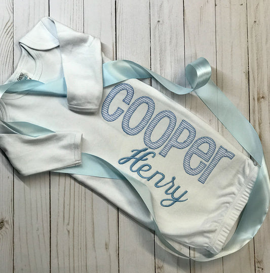 Baby Boy Coming Home Gown