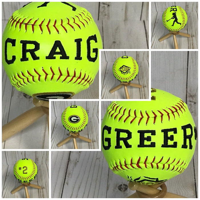 Embroidered Softballs